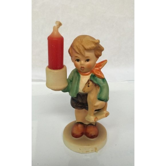 Goebel Hummel W. Germany Advent Candle Holder Figurine Boy - Picture 1 of 8